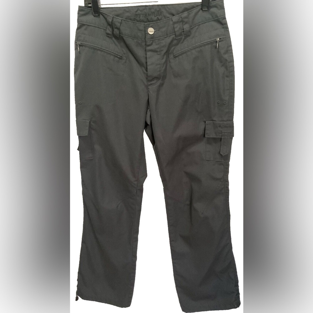 Columbia Gray Titanium Cargo Hiking Bootcut Pant Womens Sz 8 Lightweight Outdoor
